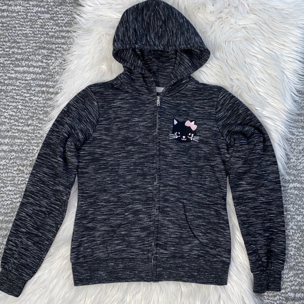 Girl’s Kitty Cat Sweatshirt Hoodie